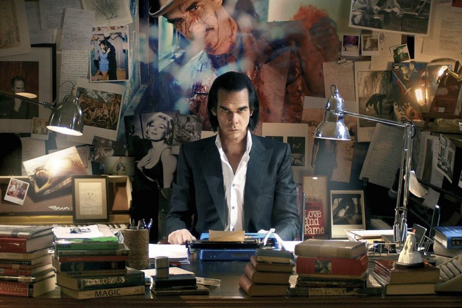 A still of Nick Cave from his film 20.000 Days on Earth