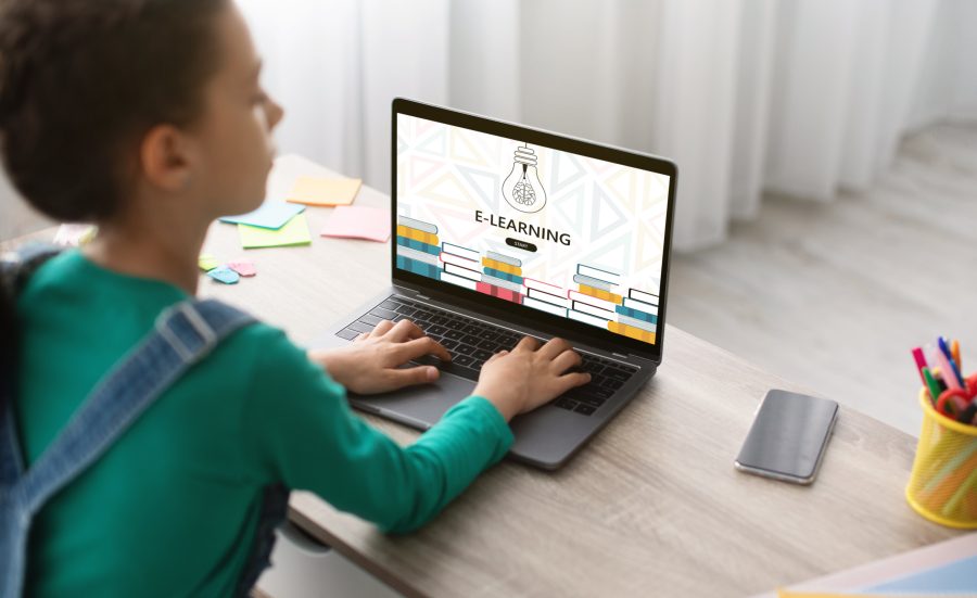 teen schoolgirl using laptop computer at home for 2022 12 16 08 31 30 utc min